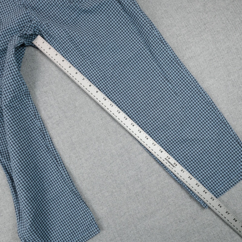 Sundance Pants Womens 4 Blue Gingham Ankle Linen Cotton 27 Waist 25.5 Inseam - Picture 12 of 15